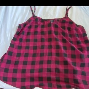 Pink and Black Plaid Torrid Camisole